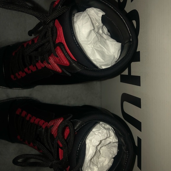 Schultz red and black military style boot - Picture 3 of 6